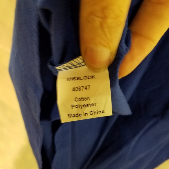 MissLook 3XL Blue w Black Cactus - Picture 3 of 6